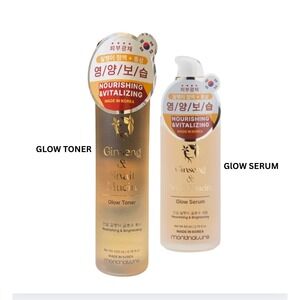 2 Pack of Montnature snail Ginseng Glow Toner and Glow Serum